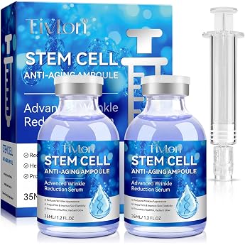 Stem Cell Serum for Face and Body 2 Packs Microneedling Serum Anti-Ageing Ampoule for Wrinkle Reduction and Skin Tightening Moisturizing Face Essence for Use