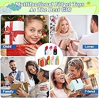 Vista 5 de Juego de 6 juguetes para ansiedad con cuchillo de zanahoria, con impresión 3D, cuchillo de rábano, juguetes de descompresión para adultos