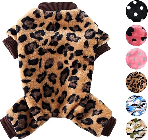 Pijamas para perros pequeños, niñas y niños, pijamas de invierno para cachorros de clima frío, suéter de 4 patas, ropa para Chihuahua, Yorkie, taza
