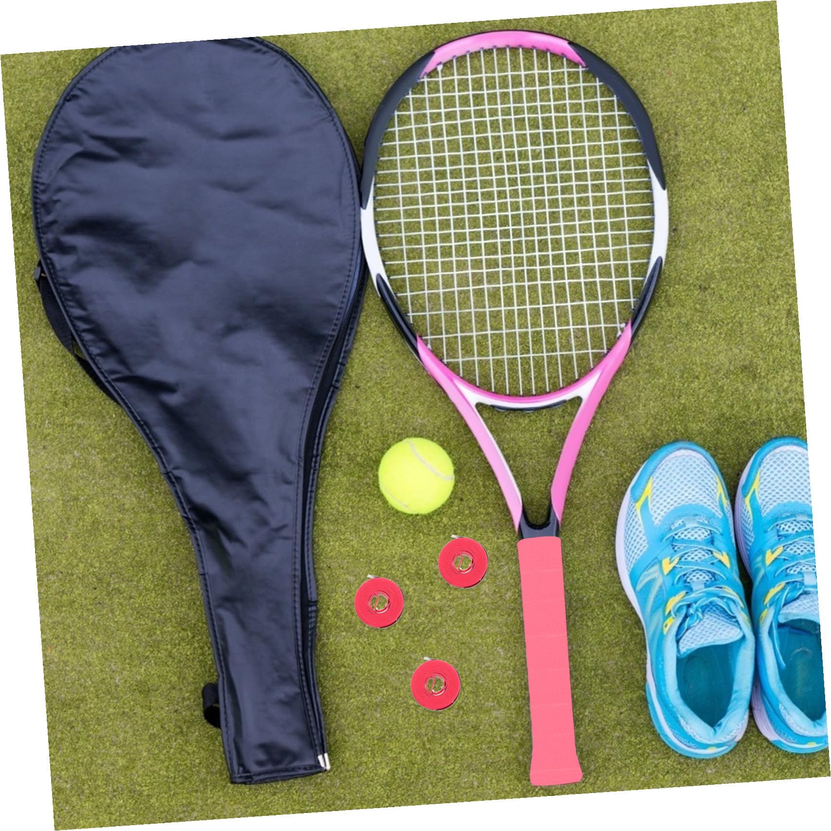 POPETPOP Fascia Antisudore Anti-Surriscaldamento per Racchette da Tennis Fasce Antisudore per Racchette Nastri Antiscivolo per Racchette da Softball Impugnatura Assorbente per Racchette