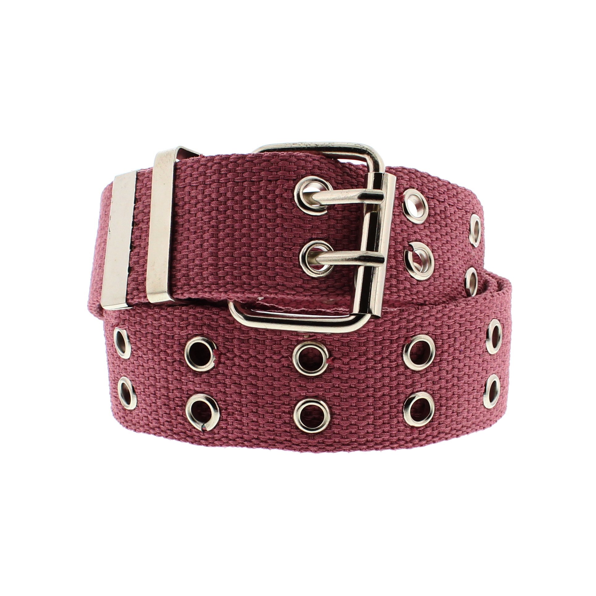 Zac's Alter Ego Adjustable Canvas Webbing Belt with 2 Row Eyelets
