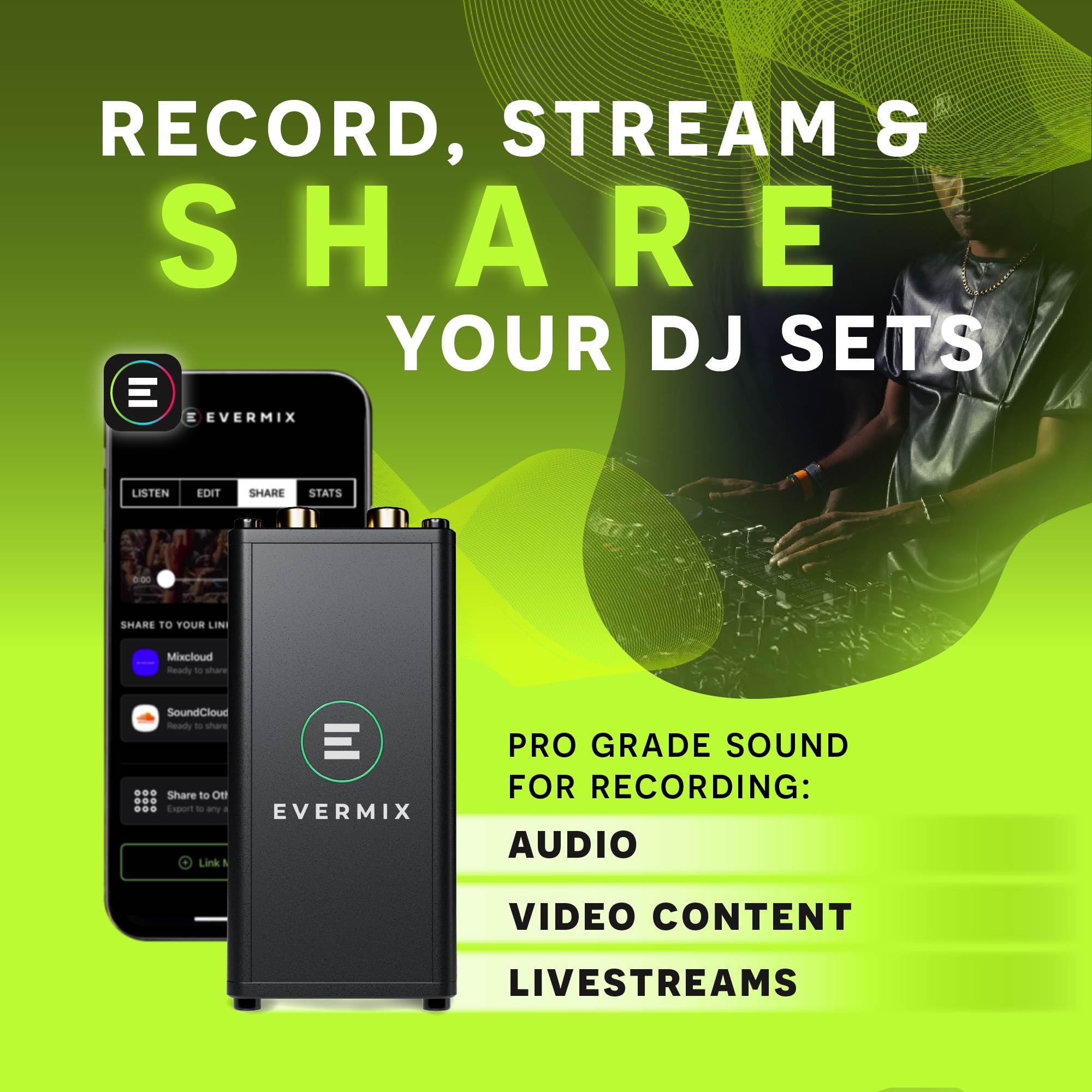 Amazon.com: EvermixBox5 DJ Audio Interface – Record & Livestream