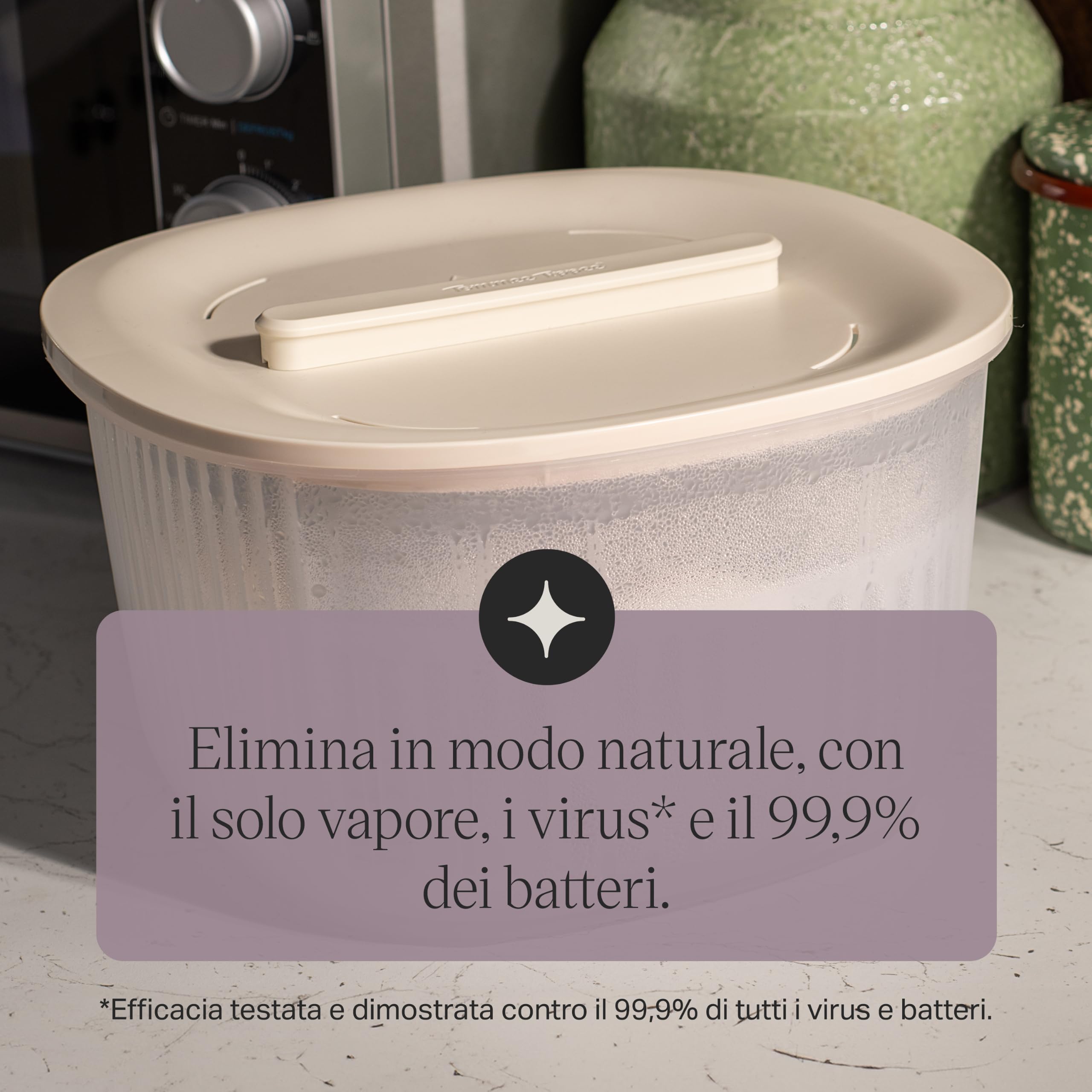 Tommee Tippee Sterilizzatore per Microonde 2-in-1 o Acqua Fredda per Biberon e Accessori