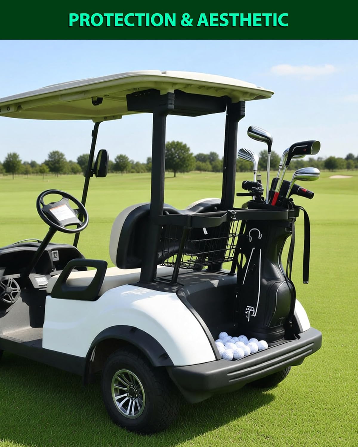 Bag Well Mat for Yamaha G29, All Weather Rear Cargo Liner Bagwell Mat Rubber Slush Liner Insert Protection for Yamaha Drive2 G29 Golf Carts Accessories