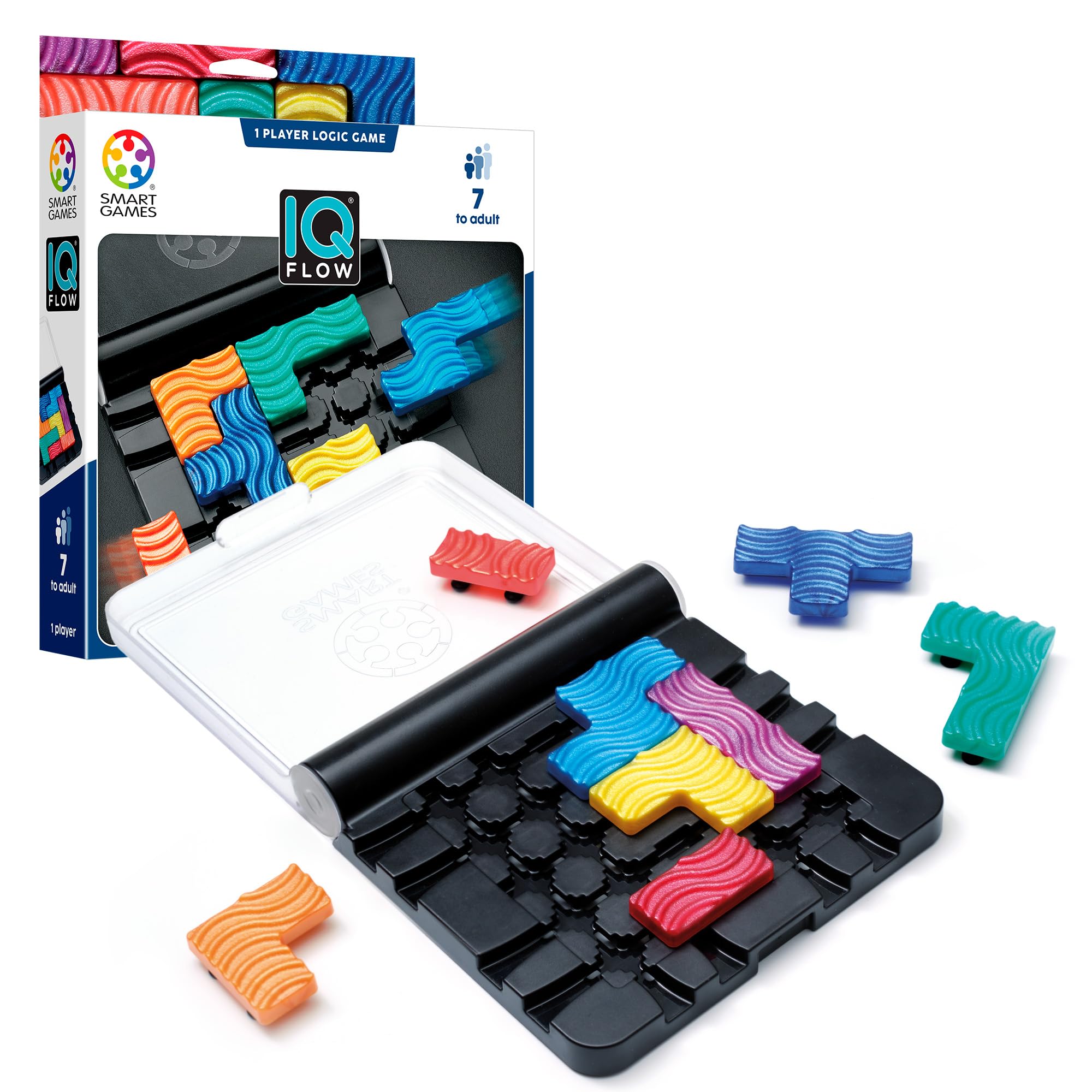 Smart Games - IQ Flow | Puzzle Bambini E Puzzle Adulti | Giochi Bambini 8 Anni O Più | Giochi Da Tavolo con 120 Sfide | Regalo Bambino 8 Anni O Più per 1 Giocatore