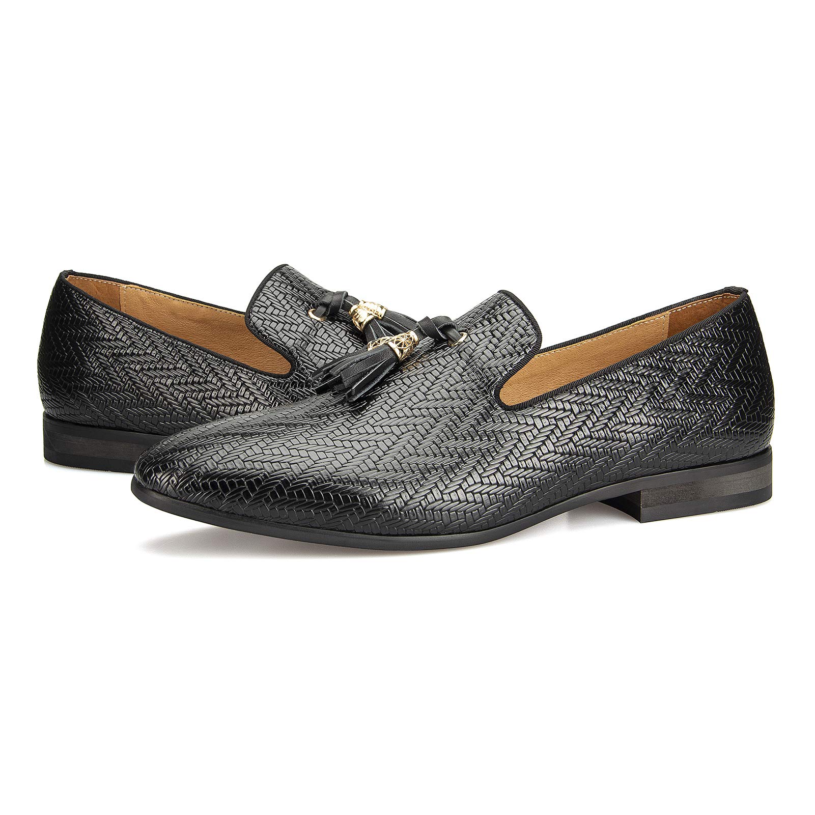 Meijiana Mens Loafers Wedding Dress Shoes Slip-On Loafers for Men Tuxedo Suit Shoes