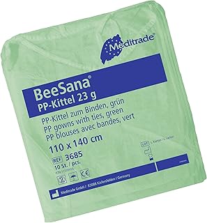 Meditrade 3699 Beesana PP - Lote de 10 bandas elásticas de goma en total, 120 cm x 140 cm, color amarillo