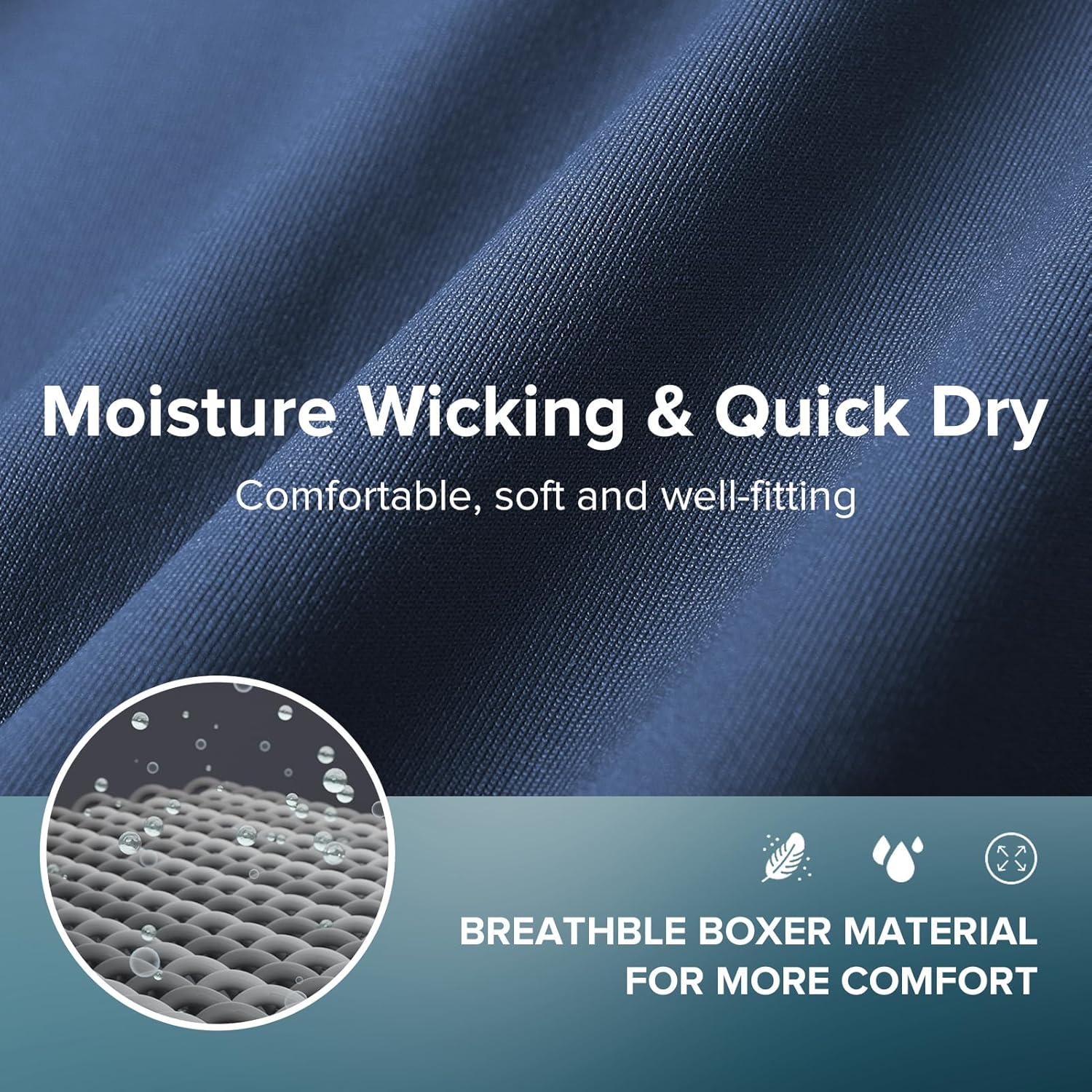 5Mayi Mens Underwear Boxer Briefs Short Leg Athletic Trunks Underwear for Men Pack No Fly - Image 5