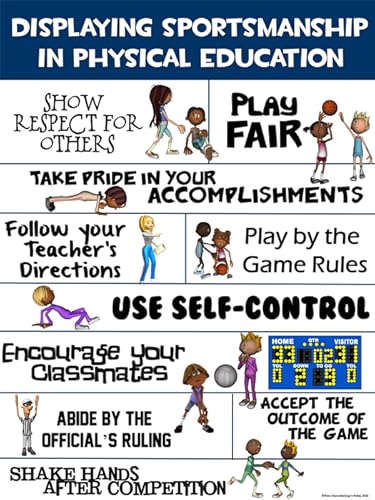 pe poster displaying sportsmanship in physical education digital educational resources