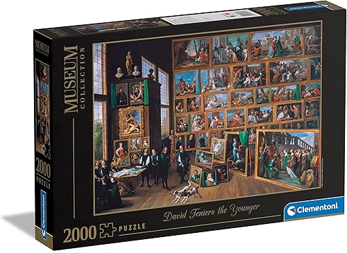 Clementoni - 32576 - Colección del Museo - Teniers, "Archiduque Leopold Wilhelm" - 2000 Piezas - Rompecabezas para adultos, Arte, Puzzle Pinturas
