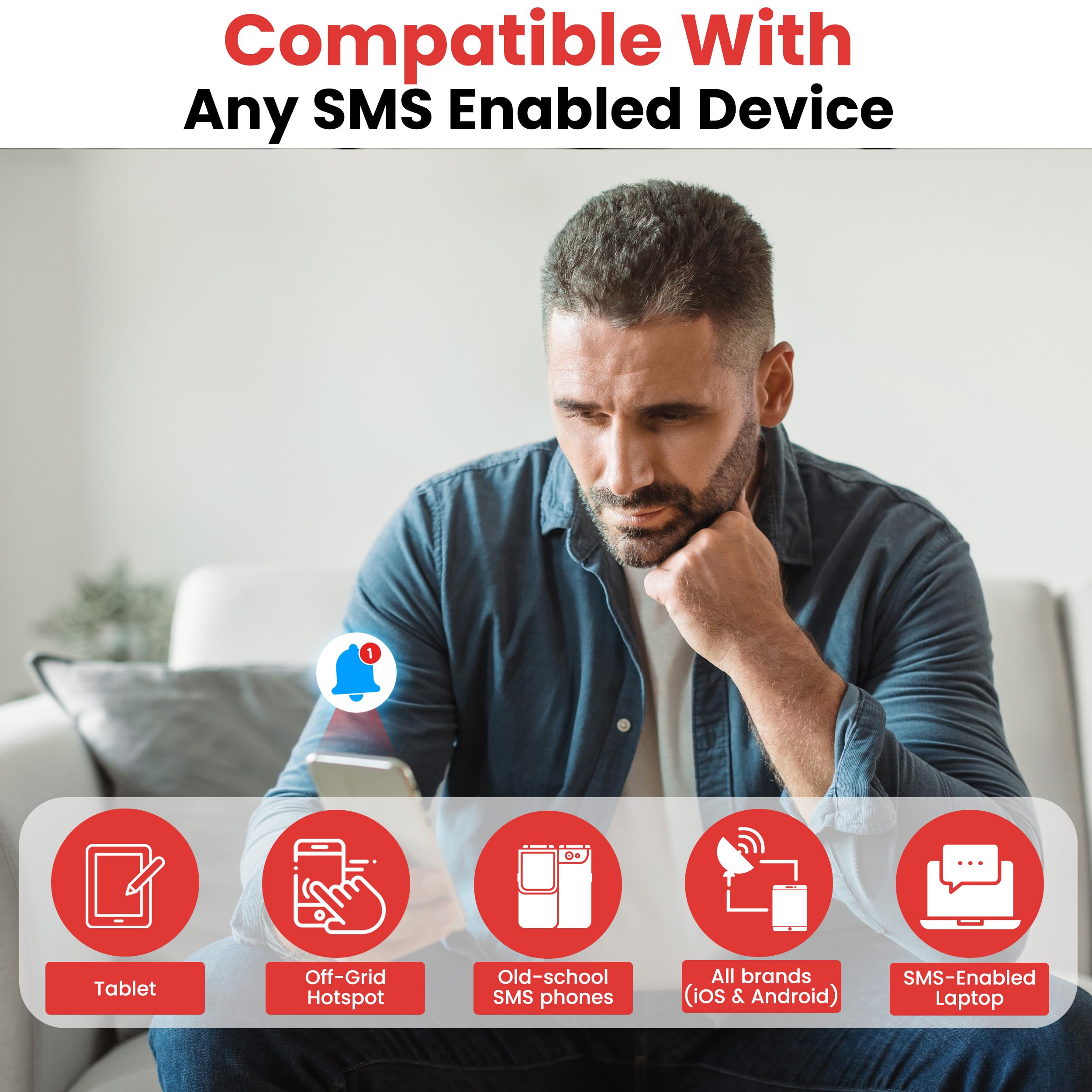 Alarma instantánea Kini Safe Alert con sensor de movimiento Wi-Fi, SMS en tiempo real, correo electrónico, IFTTT, ideal para cajas fuertes de armas, armarios, hogar, oficina, fácil instalación, sin
