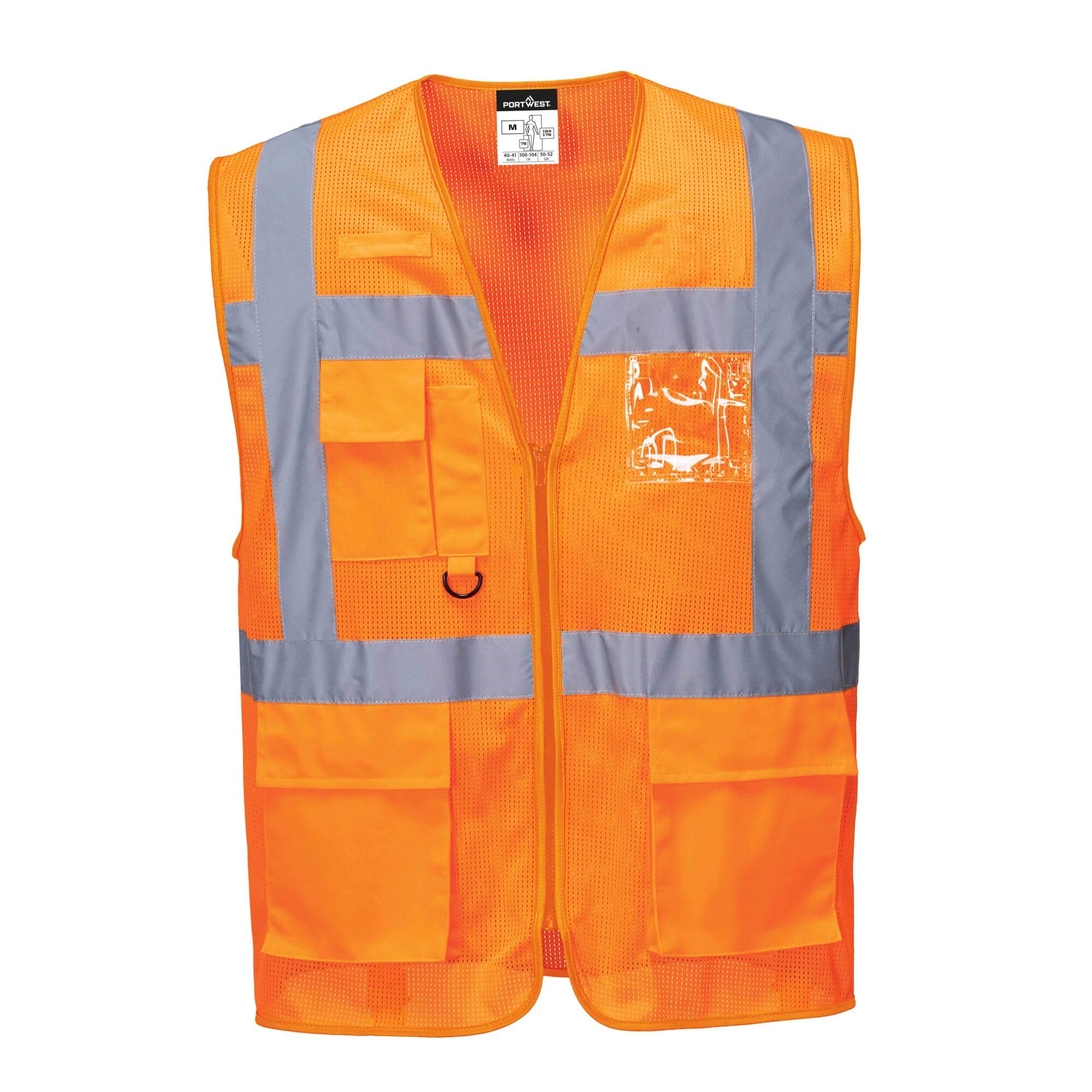 Portwest C376 MeshAir Atena Executive Kamizelka, Regularny, Rozmiar XL, Pomaranczowy