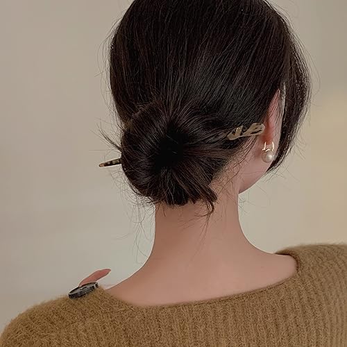 Miniatura 3 de 6 Pack Acetate Hair Sticks Vintage Chinese Chopsticks Print Hair Pins Accessories for Women and Girls