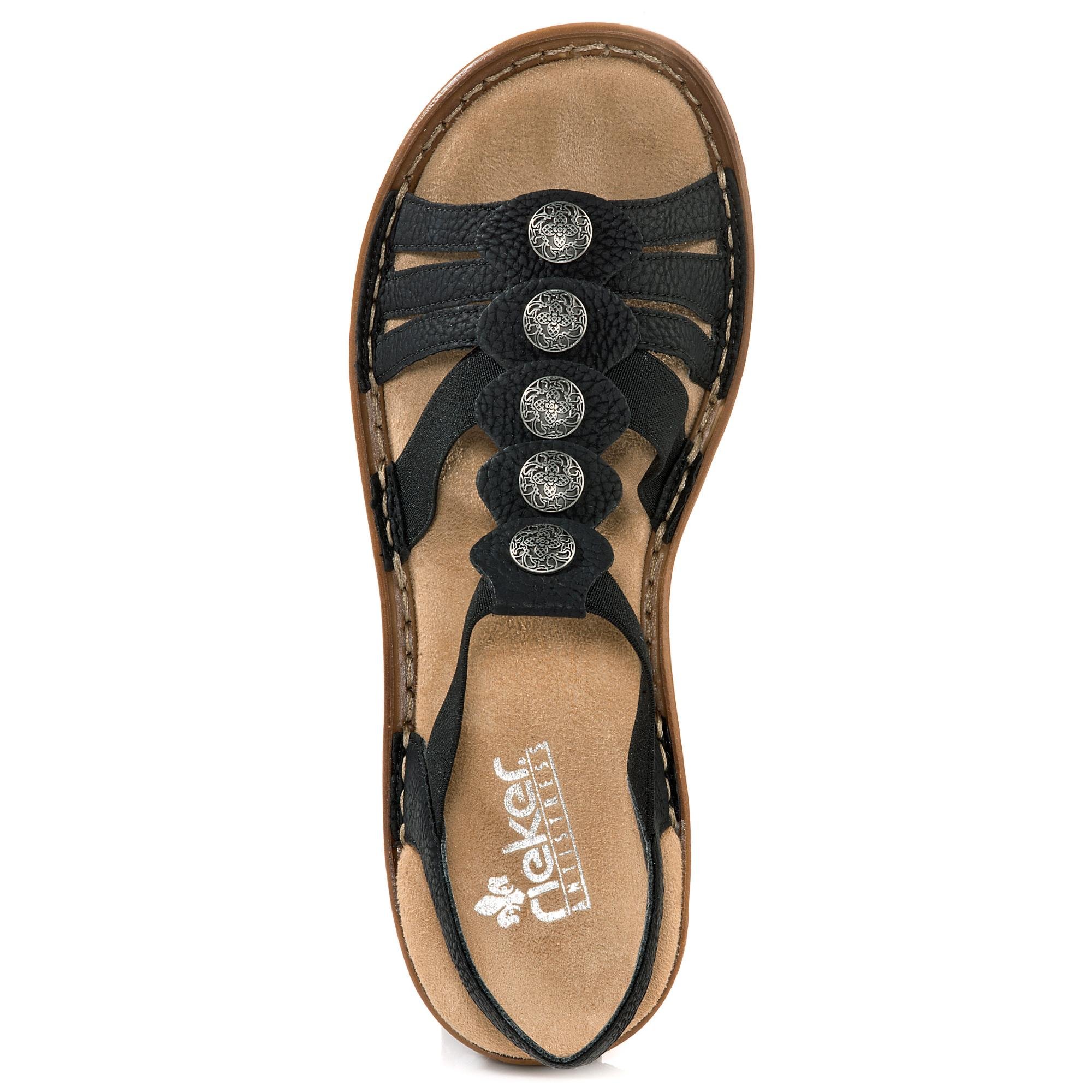 Rieker Damen 62866Offene Sandalen mit Keilabsatz