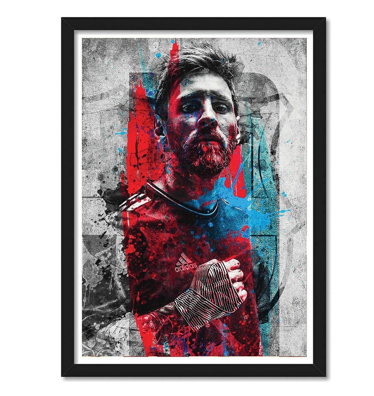 Good Hope lionel messi Poster 10x13 Inch Framed Poster Soccer Star Wall Art for
