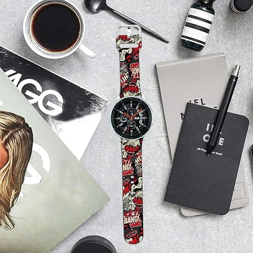 Miniatura 7 de Halloween Scary Ghost Scream Horror Red compatible con Samsung Galaxy Watch 4 401.732 inGalaxy Watch 1.654 inWatch 3 1.614 inActive 2Gear S2