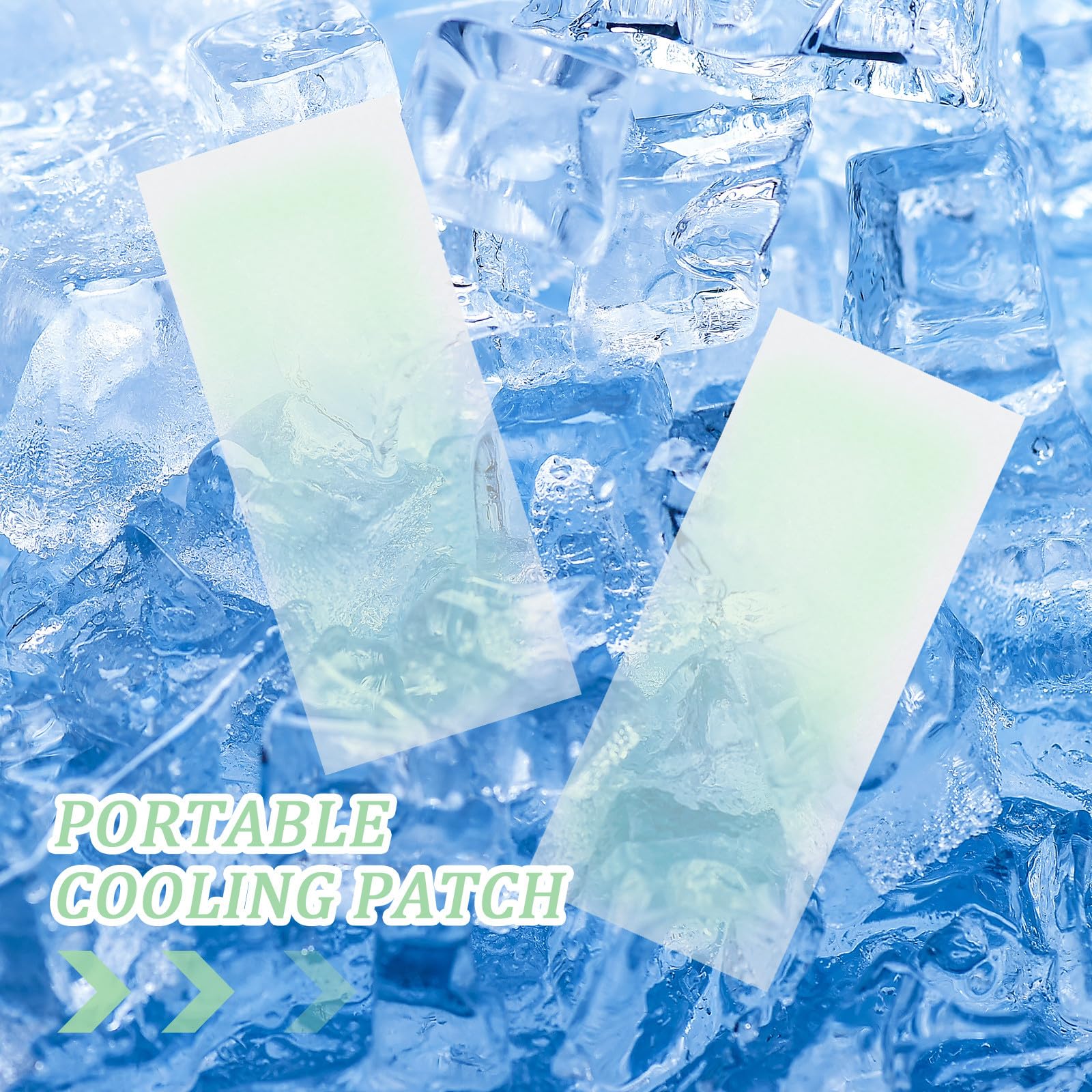 Patch Rafraîchissant 100 Pièces Hydrogel Non Tissé, Soulagement Chaleur