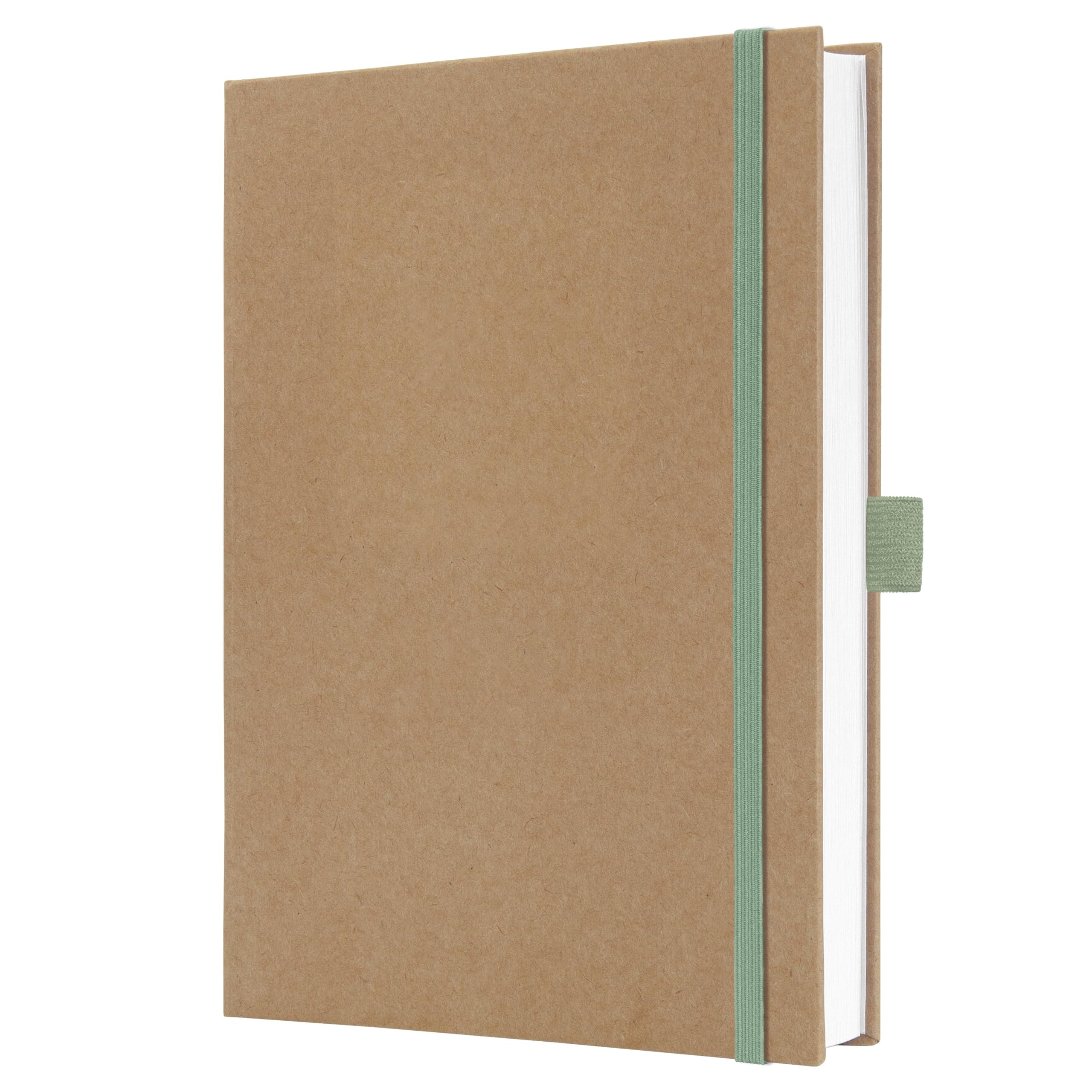 SIGEL JN841 Notebook Jolie - Pure Mint - approx. A5 - blank - hardcover - mint green/brown - 192 p. - 100 gsm - FSC-certified