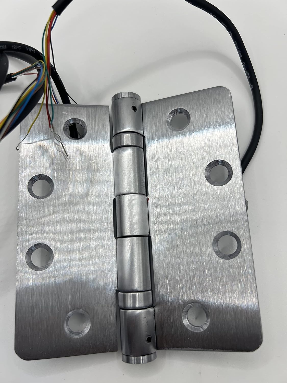 8 Wire Electrified Round Corner Steel Hinge US26D (4.5"* 4"), Hinges