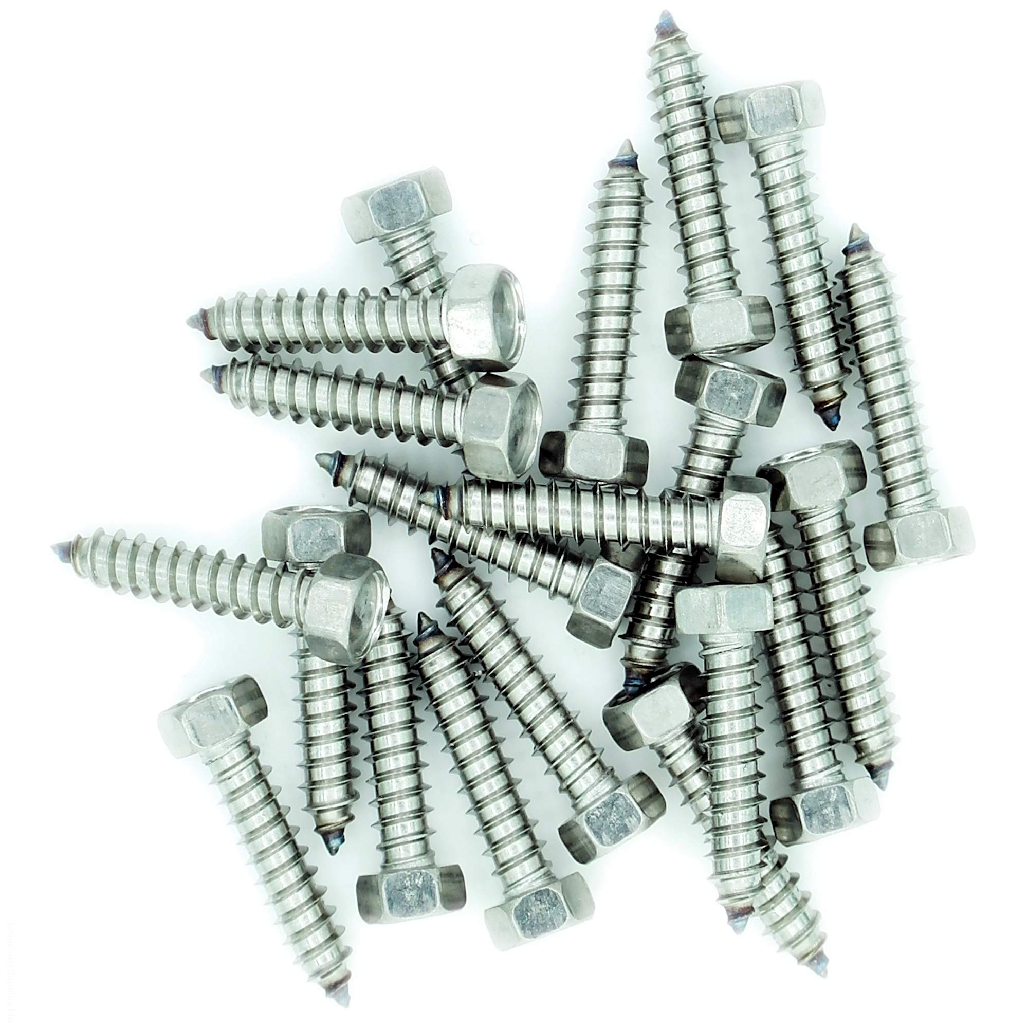Singularity Supplies No.14 X 1 (6.3Mm X 25Mm) Hex Self-Tapping Screw - Stainless Steel (A2) (Pack Of 20)