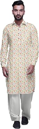 Atasi Pathani Kurta Pyjama Wedding Kurta Pajama for Boys Summer Clothing