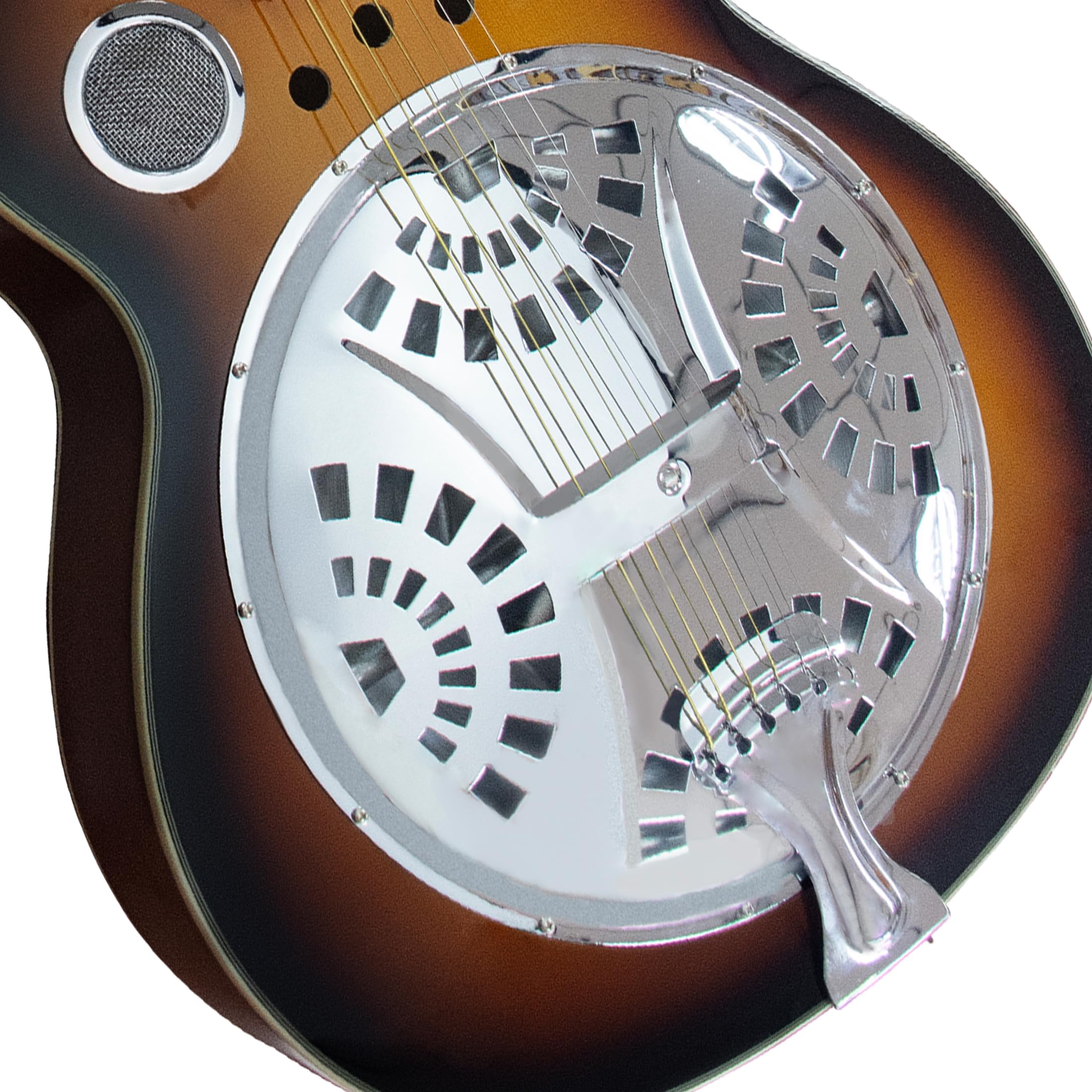 Amazon.com: Beginner metal resonator guitar, full-size circular