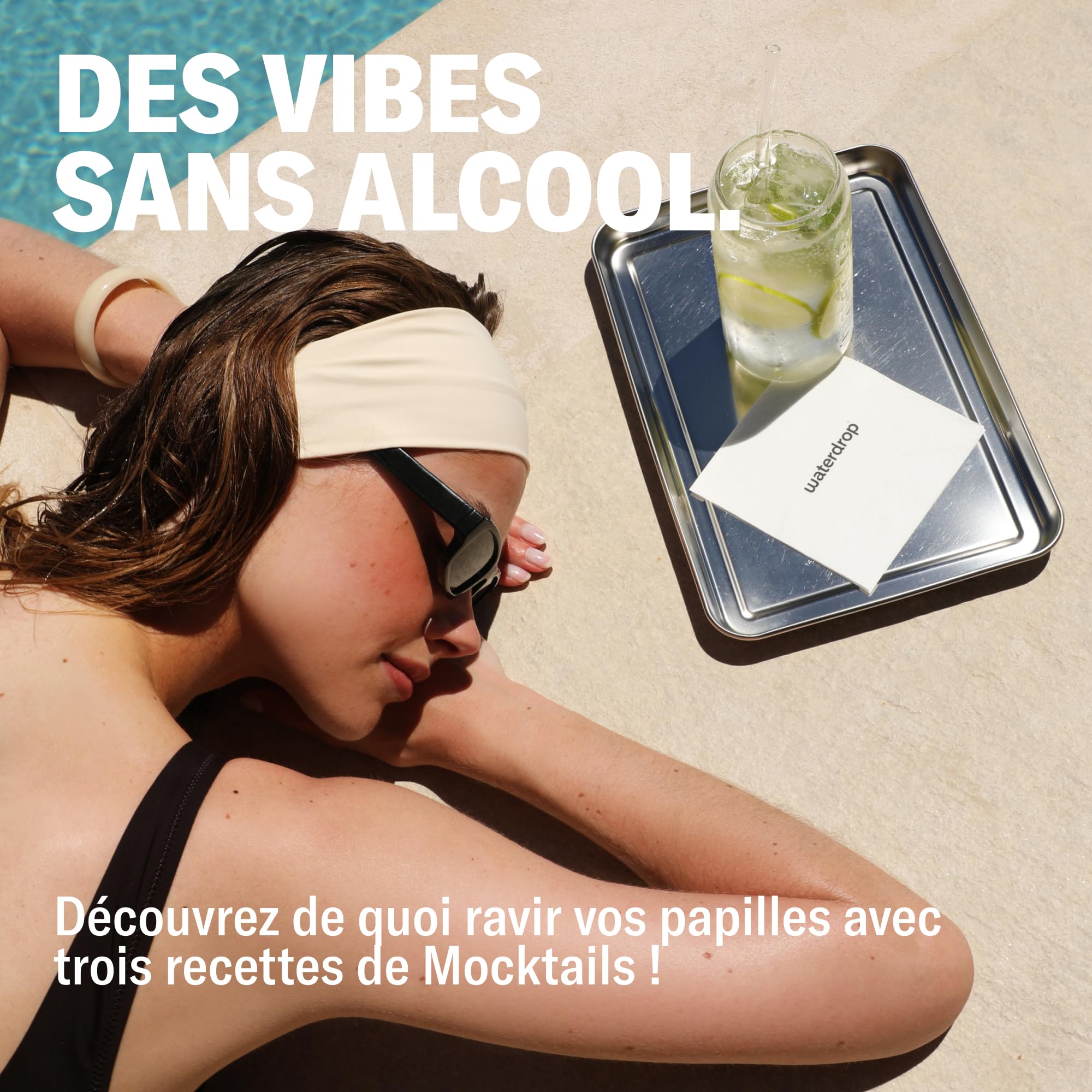 waterdrop® Coffret Mojito Dégustation - 36 Pastilles Hydratation, Cubes de Boisson aux 3 Saveurs: Mojito, Fraise & Mûre, Eau Aromatisée Sans Sucre avec Vitamines C & B, Vegan