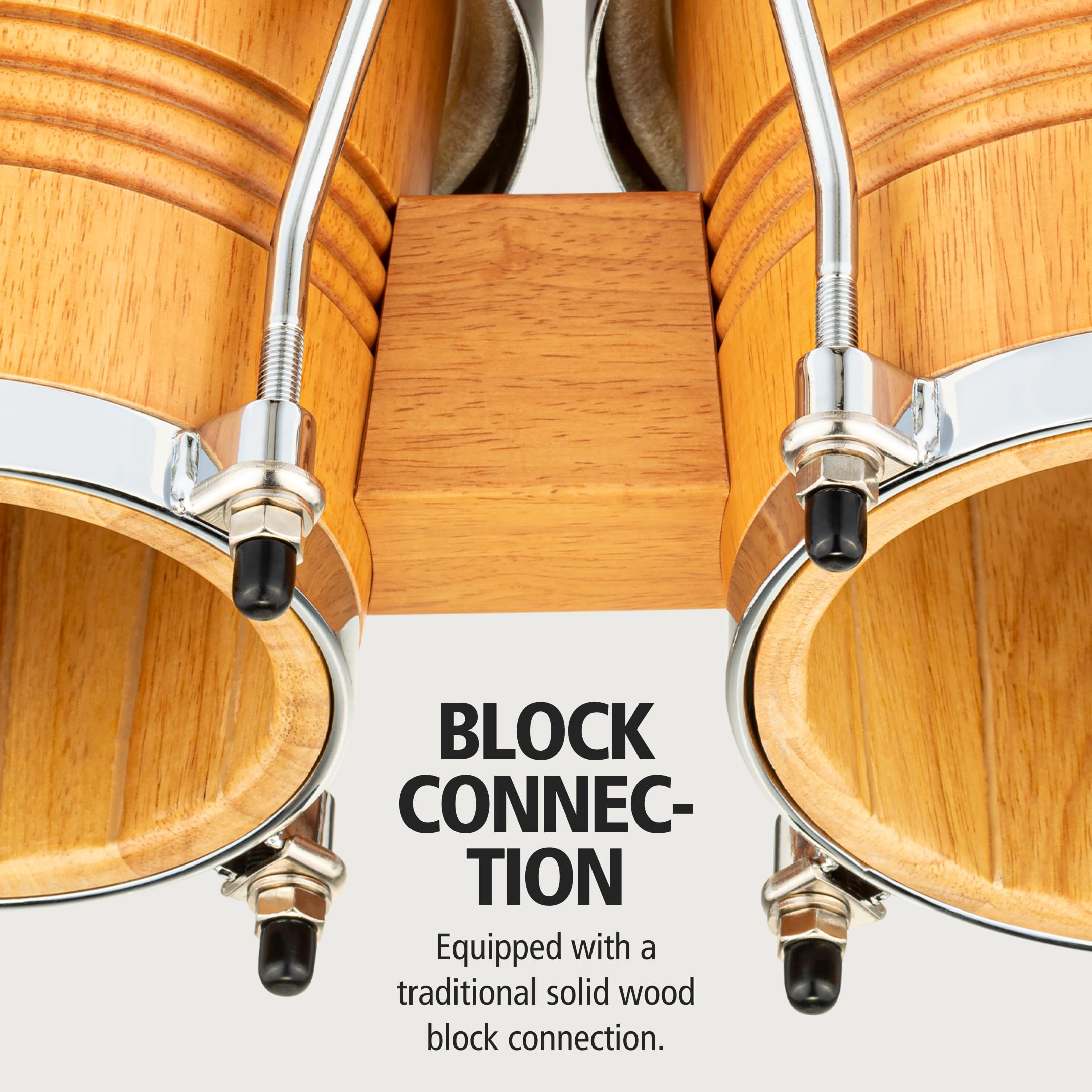 Meinl Percussion Super Natural Wood Bongos, 0 (WB200SNT-M) - Image 5