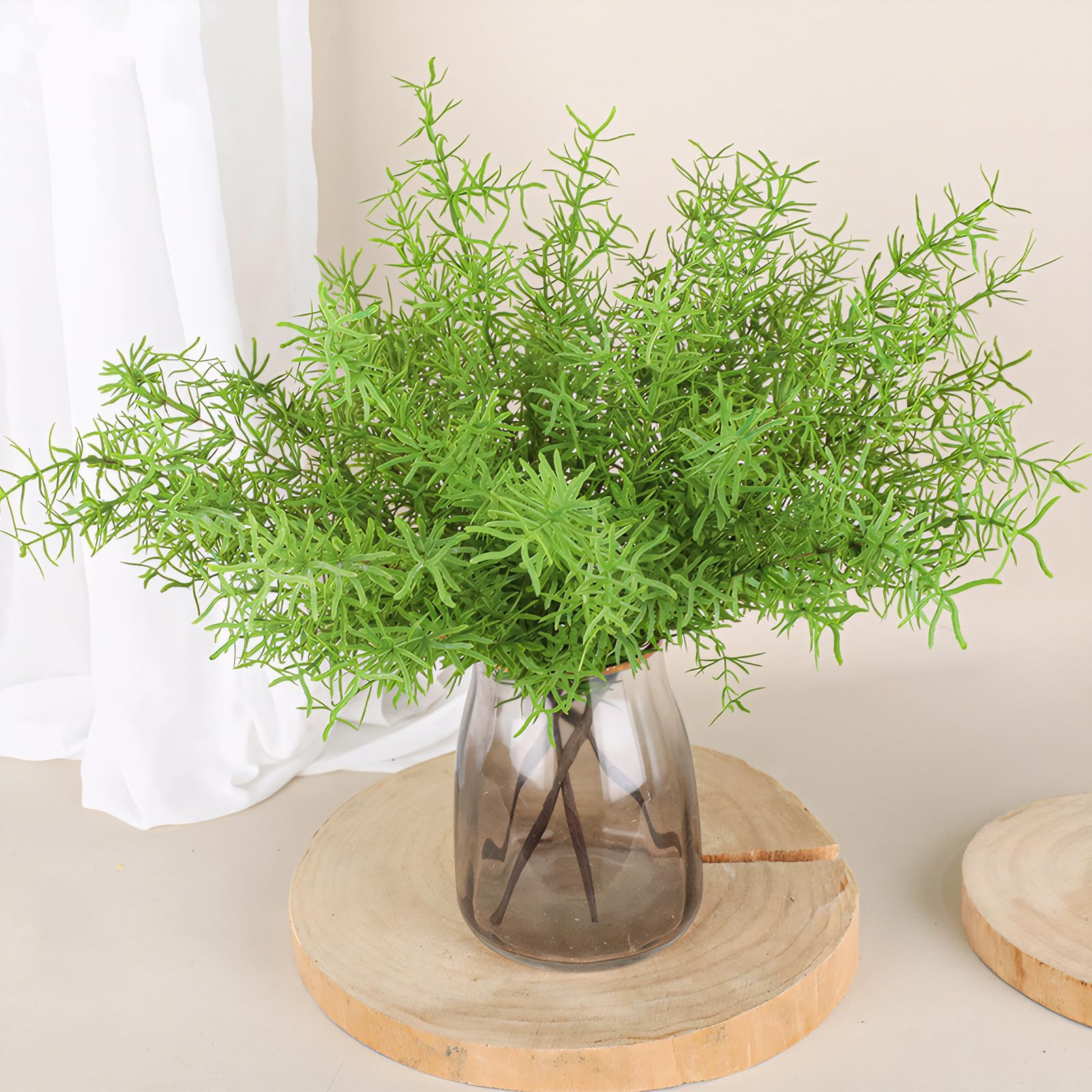 Amazon.com: AtHomeYuyue 2pcs Artificial Radix Asparagi Fern Bush