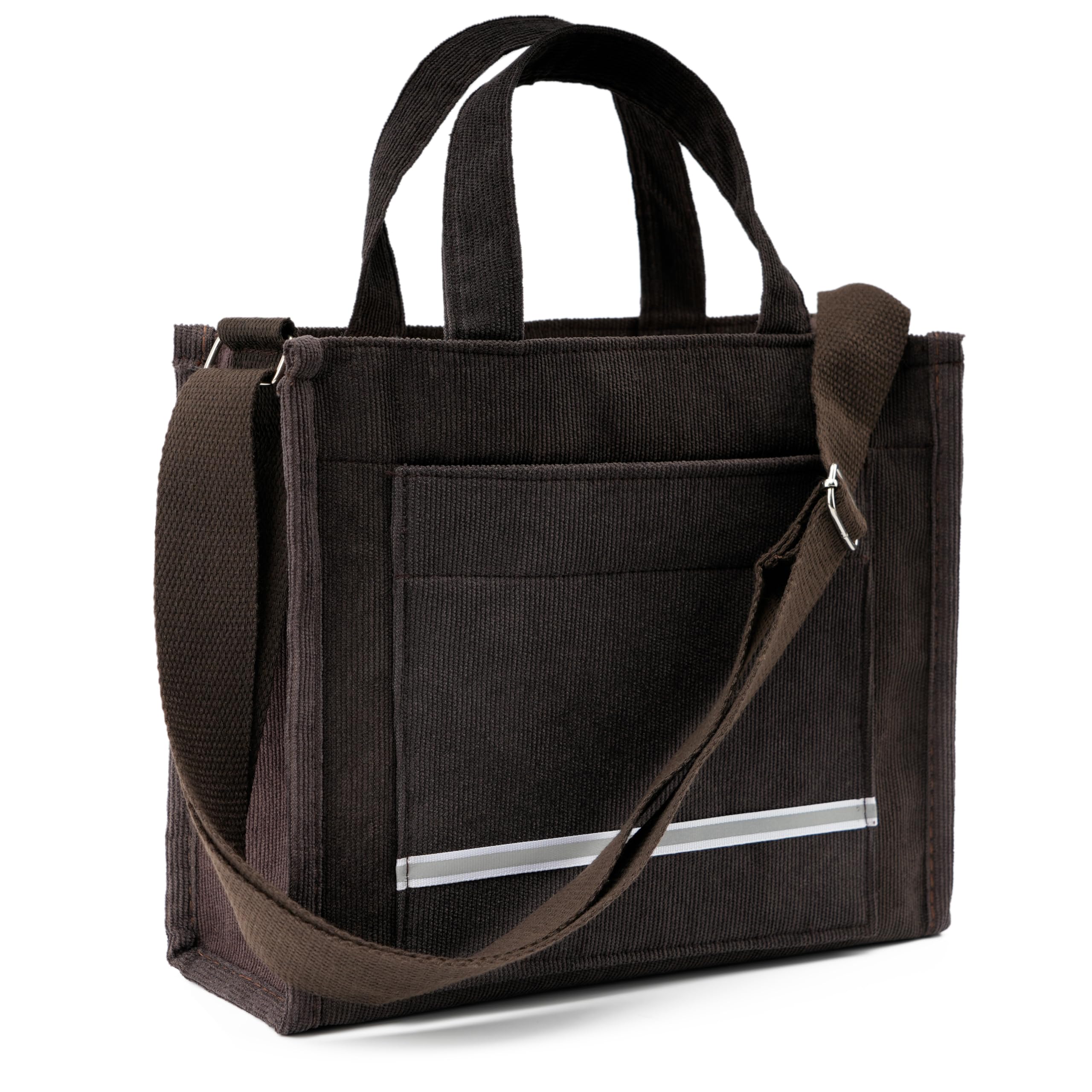 REDSINDA Aesthetic Corduroy Tote Bag Small Vintage Women Crossbody Bag Square Handbag Everyday Bag Mini Travel Shoulder Bag