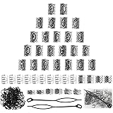 76PCS Vikings Hair Jewelry Norse Runes Tube Beads, Metal Clips Cuffs Rings, Accessories for Braids Dreadlocks Beads for Braiding Beard...