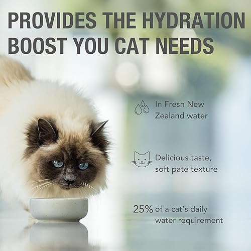 Miniatura 4 de Feline Natural Bolsa de comida húmeda para gatos, fiesta de pollo y cordero, sin granos, sin jaula y alimentado con pasto, hecho en Nueva Zelanda,