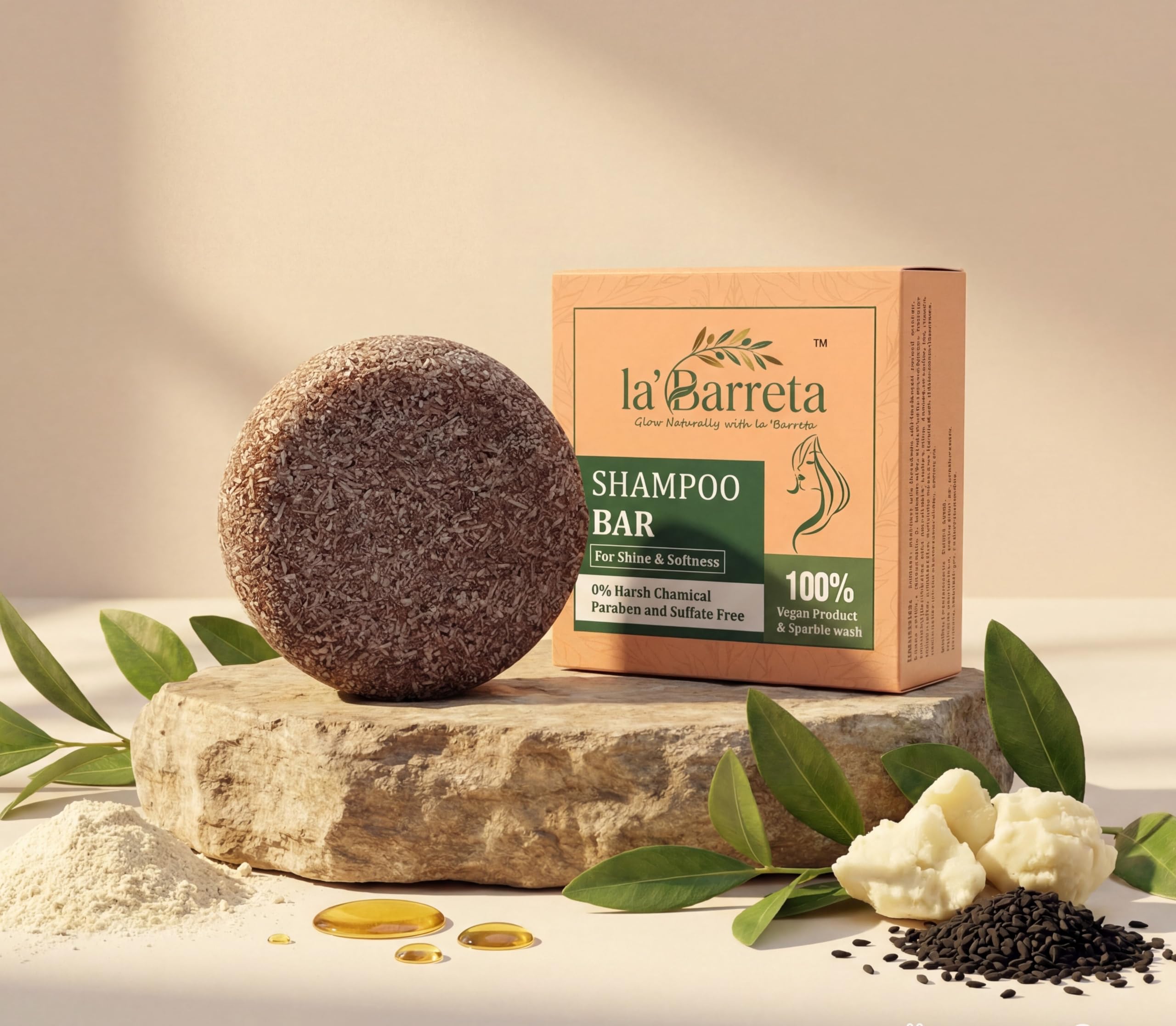 100% Pure Organic Amla Shikakai Shampoo Bar 100g | 0% Harsh Chemicals | Reduces Hair Fall & Deep Cleanses Scalp | Methi & Ginger | Sulphate & Paraben Free | Natural Hair Cleanser for All Hair Types (Pack of - 1)-image-34