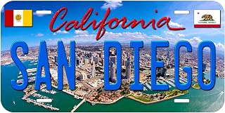San Diego California Novelty Car Auto License Plate