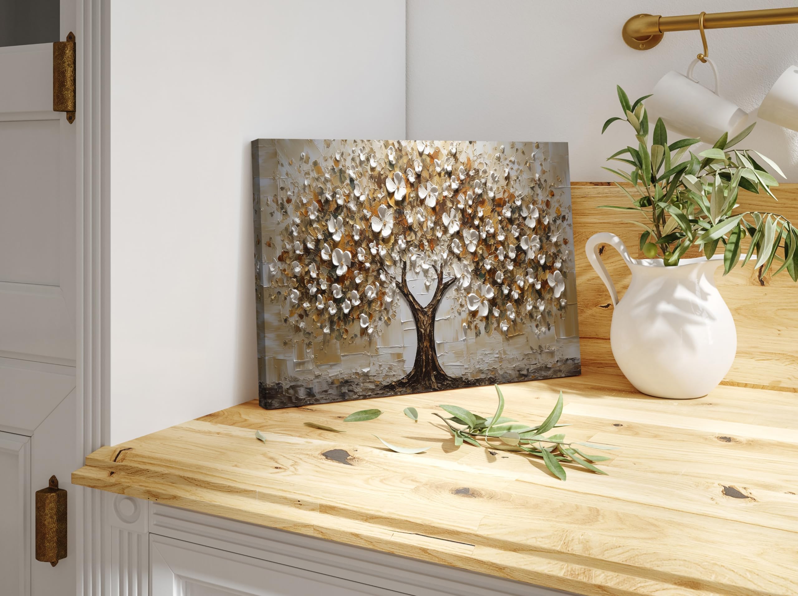 Tableaux Sur Toile Motif Plante – Lot De 3 (90x30 Cm) – Impression HD Résistante Aux UV – Pour Salon, Chambre à Coucher