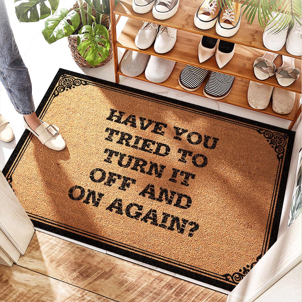 Tapis bienvenue mignon et original pour faire sourire vos invités