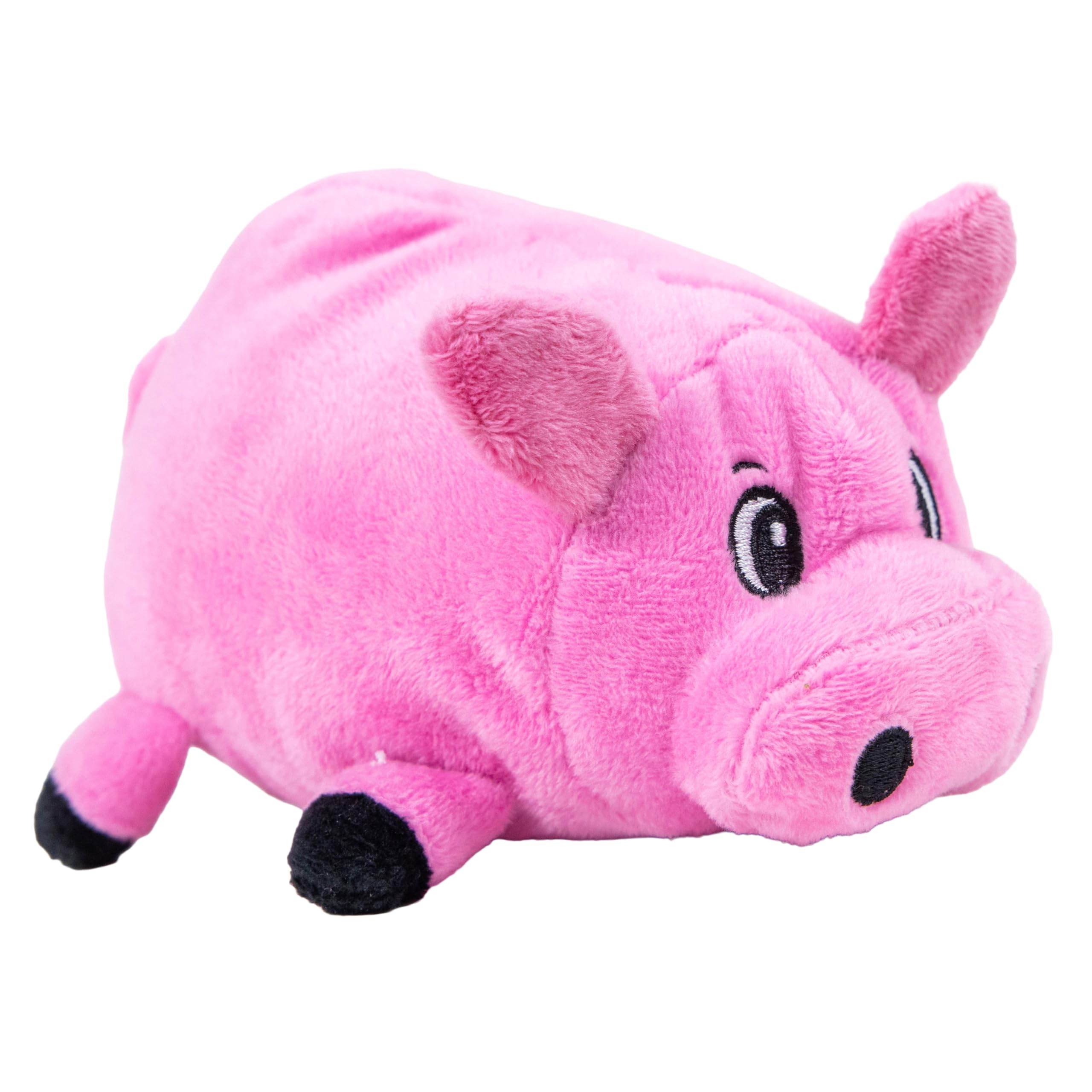 Outward Hound Fattiez Pig Plush Squeaky Dog Toy, Small