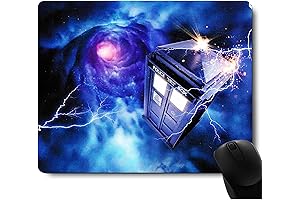 Doctor Who Mouse Pad: Lightning Tornado Design