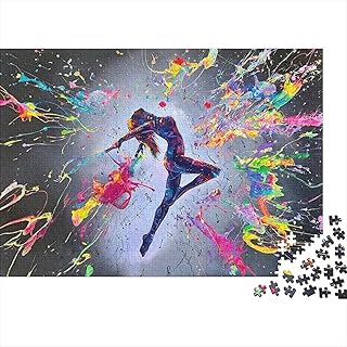 Dancing Woman Jigsaw Puzzle 1000 Piece Jigsaw Puzzle for Adults Colorful...