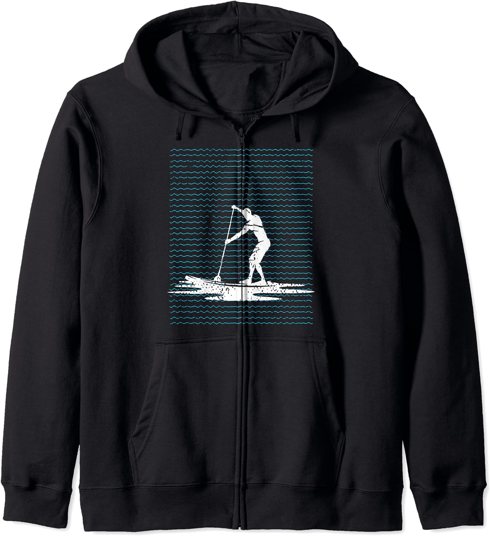 Stand Up Paddling Stand Up Paddler Paddleboarding SUP Zip Hoodie