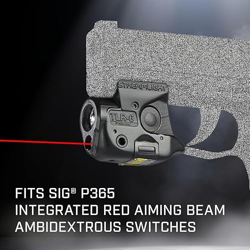 Miniatura 6 de Streamlight 69284 TLR-6 - Luz de pistola de 100 lúmenes con láser rojo integrado diseñado exclusivamente y exclusivamente para Sig Sauer P365, color