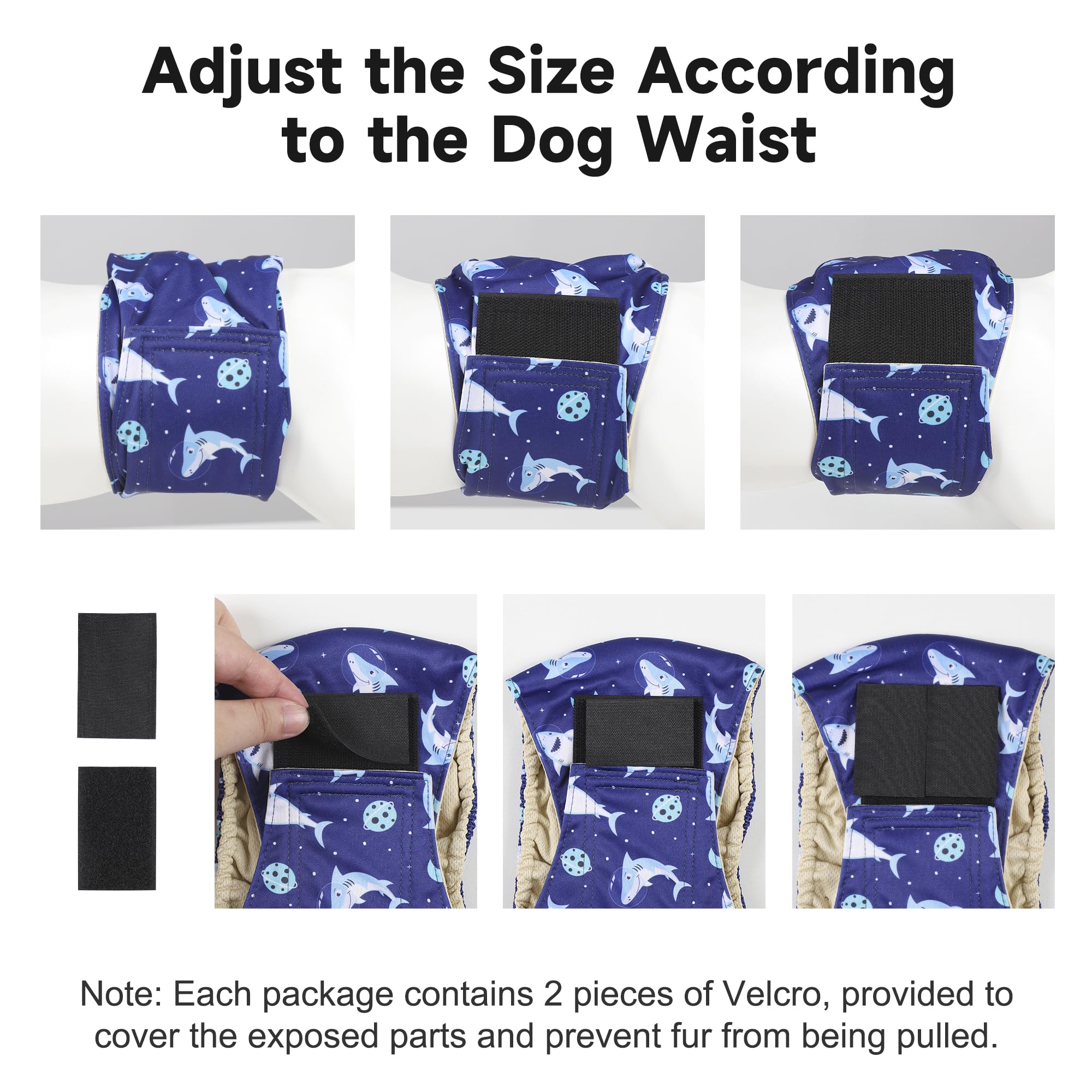 Wiederverwendbare Premium-Bauchbänder für männliche Hunde, hochabsorbierende Hundewindeln für Rüden bei Inkontinenz oder erregtem Wasserlassen und Training, Grau, Größe L, 5 Stück