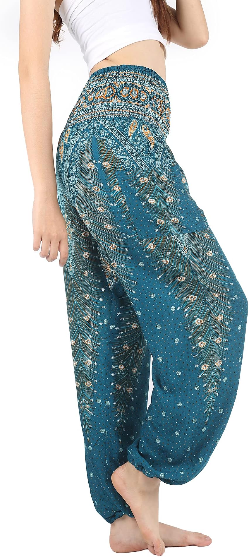 Boho PantsHarem Pants Yoga Trousers for Woman Bohemian Beach Pants