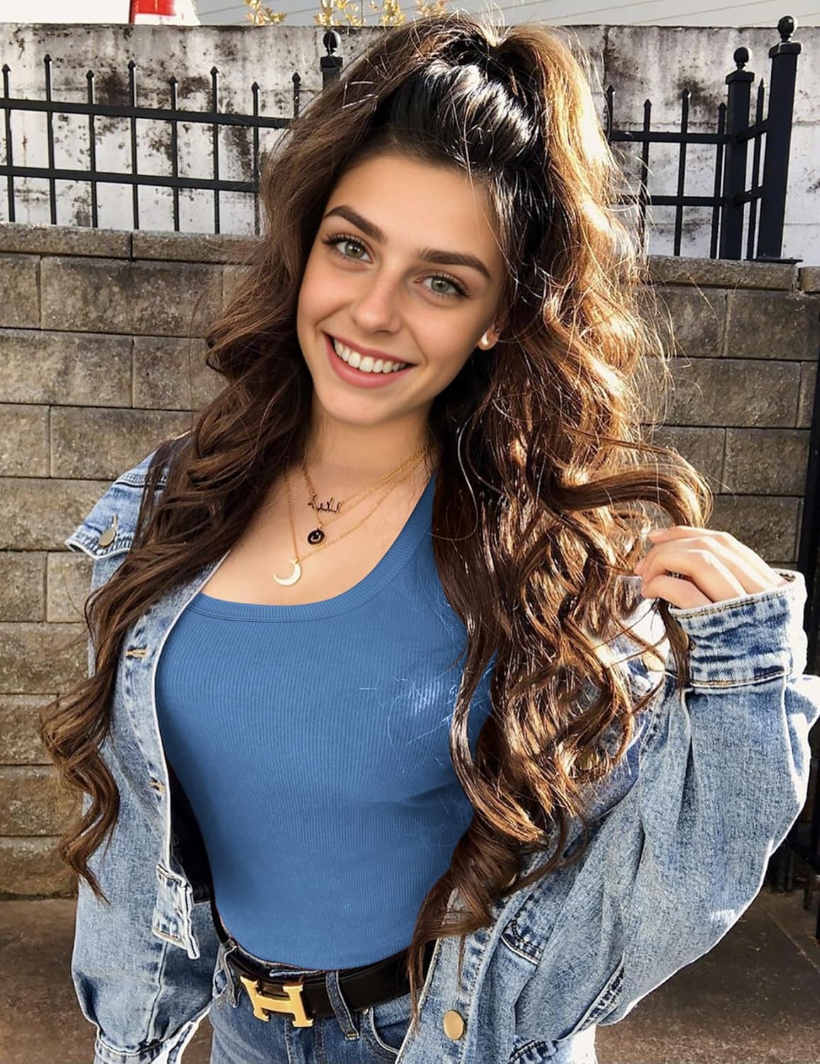 Ekouaer Womens 3 Pack Long Sleeve Shirts Square Neck Basic Ribbed Tops Tee Thermal Undershirts XS-XXL - Image 4