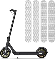 Vista 11 de TOMALL Adhesivos reflectantes de noche autoadhesivos, tira de advertencia impermeable compatible con Ninebot Max G30, accesorios de decoración
