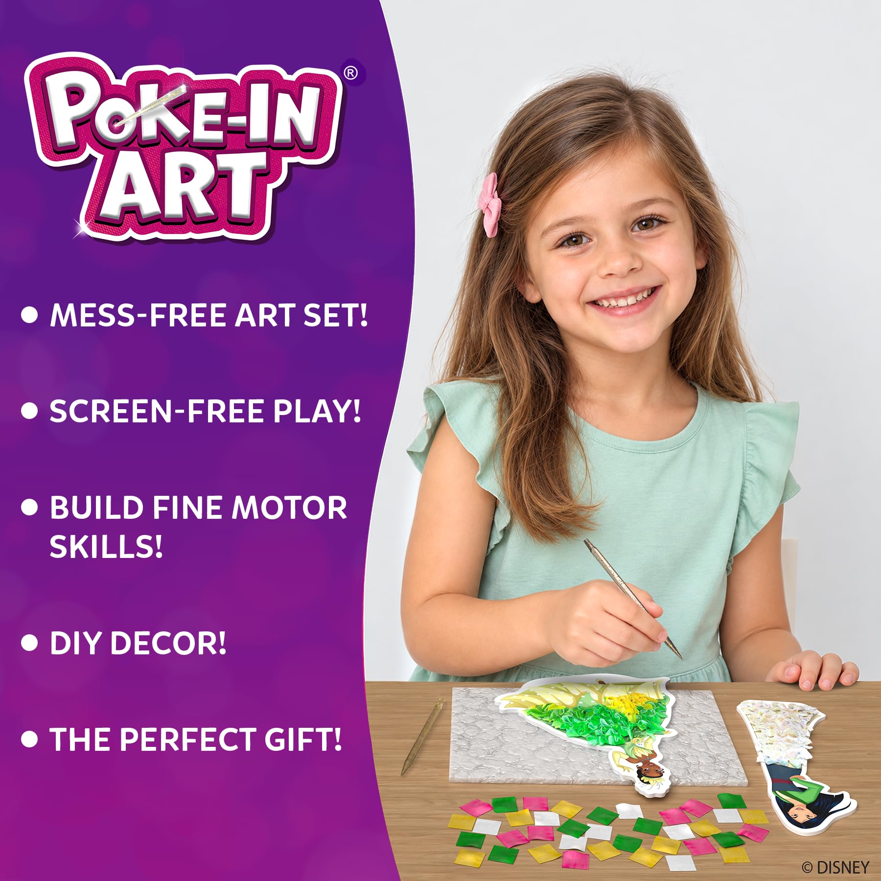 Skillmatics Disney Princess Poke-in Art Craft Kit -2 Skillmatics Disney Princess Poke-in Art Craft Kit -2