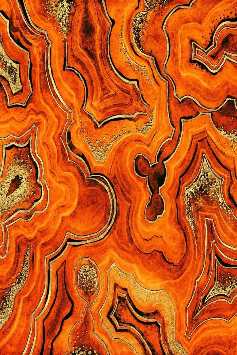 Modern Abstract Black Orange Gold Marble Rug 2x3 Skin Friendly Easy Clean Vibrant Boho Rugs for Bedroom Living Dining Room Farmhouse Apartment Laundry Room Nursery Classroom Low Pile Mats