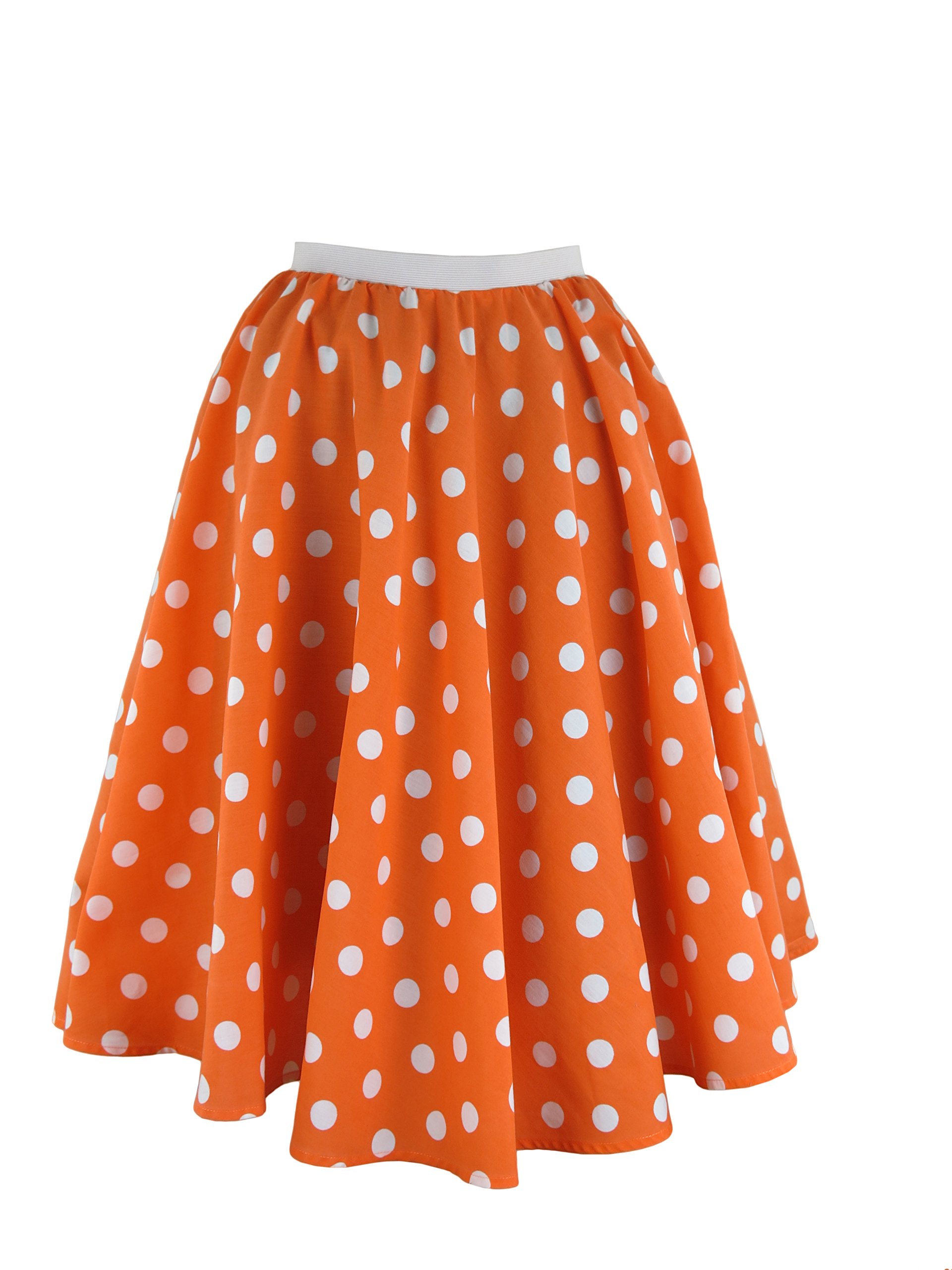 BrigittaLadies Polka Dot Rock and Roll 50's 60's Style Skirt & Scarf