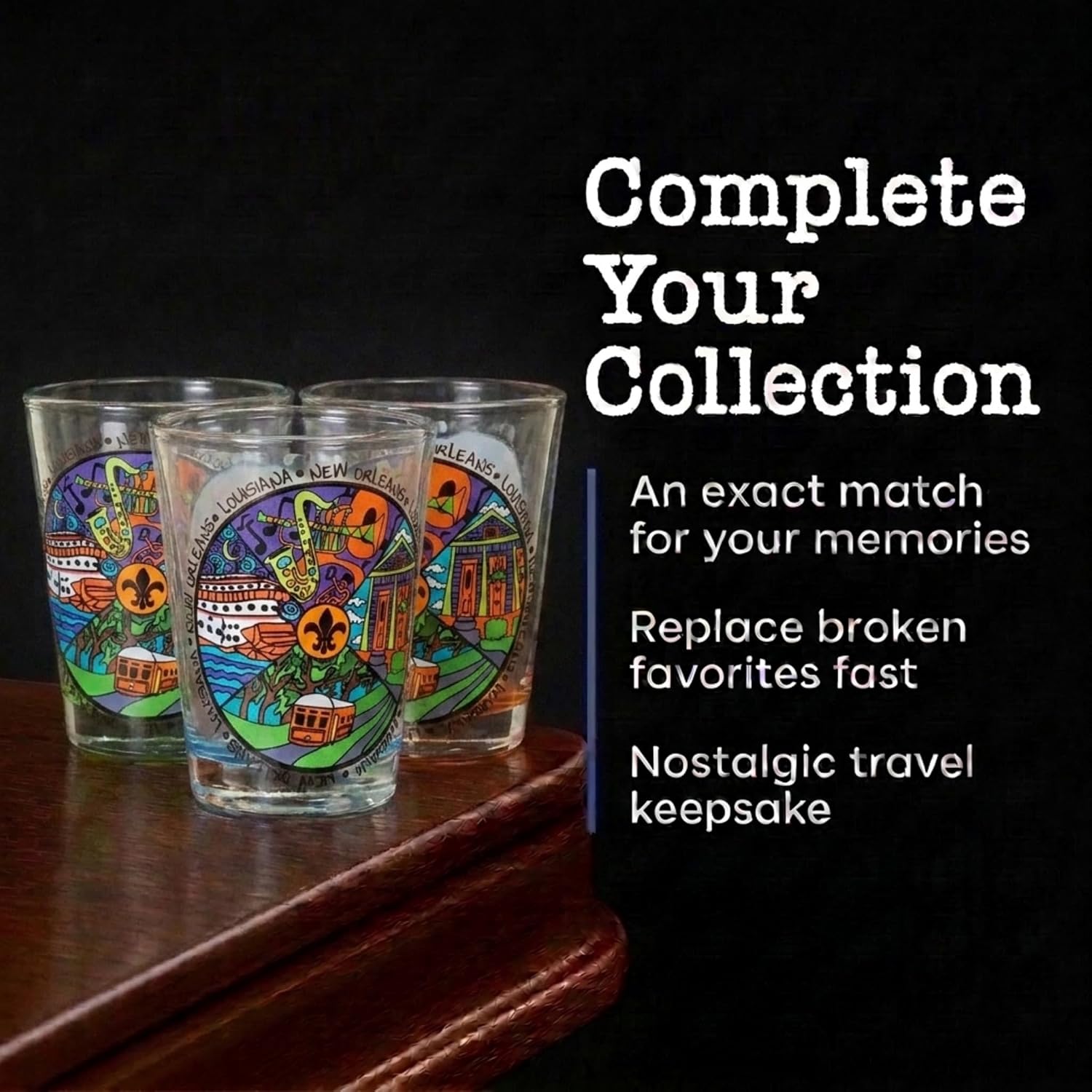 Artisan Owl New Orleans Louisiana Iconic Multicolor Souvenir Shot Glass