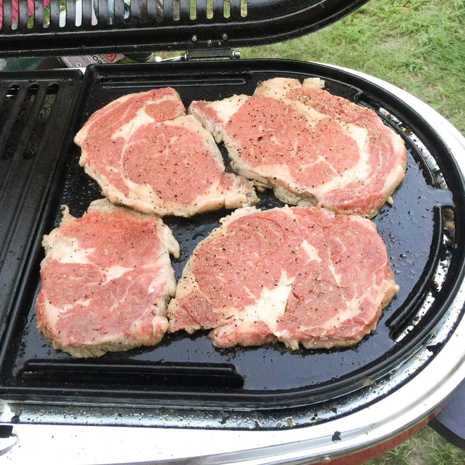 Uniflasy Piastra di cottura a mezza griglia in ghisa per Coleman RoadTrip Swaptop Grills LX LXE LXX, antiaderente, accessori per barbecue, 1 confezione